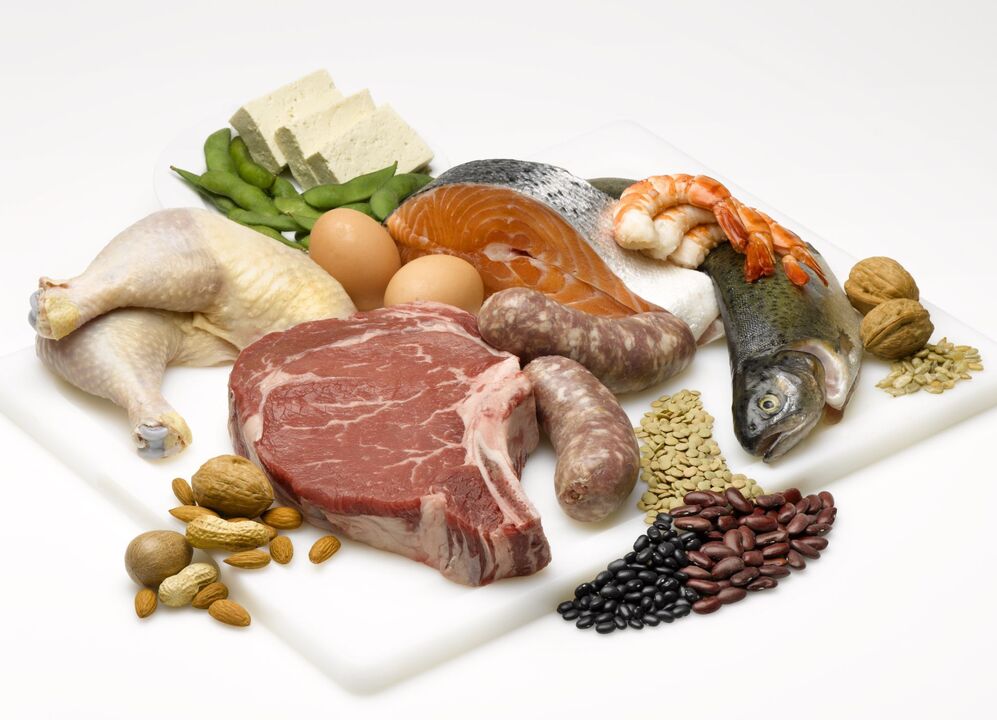 Die Proteindiät basiert auf dem Verzehr von proteinhaltigen Lebensmitteln. 